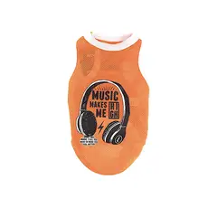 GENERICO - Camisa En Malla Para Mascotas Naranja Talla M