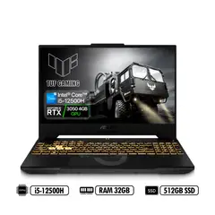 ASUS - Portátil Gaming TUF F15 FX507Z FHD 156 144Hz Intel i5-12500H RAM 32GB DDR4 512GB SSD RTX3050
