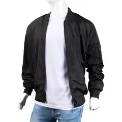 ALMA DE AVIADOR - Chaqueta Bomber Light Hombre Negro