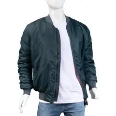 ALMA DE AVIADOR - Chaqueta Super Nylon Cuello Lana Hombre Aguamarina