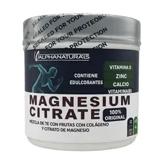 GENERICO - Citrato de Magnesio Con Colageno Hidrolizado Alpha Naturals 450 Gramos