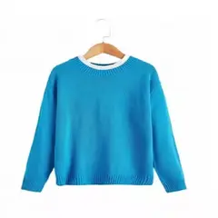 100 - Saco Infantil Color Azul Claro