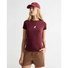 SEVEN SEVEN - Camiseta Para Mujer Manga Corta Cuello Redondo Color Vino Marca #28096375