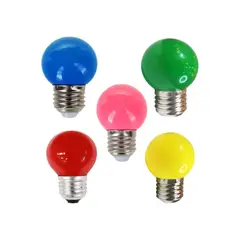LEXMANA - Set X 5 Bombillos Ping Pong 5 Colores Surtidos