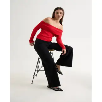 SEVEN SEVEN - Jean Para Mujer Wide-Leg Color Negro Marca #28160930