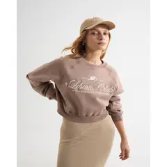SEVEN SEVEN - Buzo Para Mujer Cuello Redondo Color Café Marca #28060456
