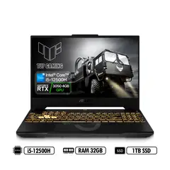 ASUS - Portátil Gaming TUF F15 FX507Z FHD 156 144Hz Intel i5-12500H RAM 32GB DDR4 1TB SSD RTX3050