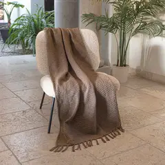 VIANNEY - Frazada Decorativa Bucle Latte