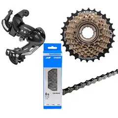 SHIMANO - Tensor Ty500 + Pacha 14-28 + Cadena Hg40 7V Tourney