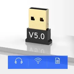 GENERICO - Adaptador Usb Bluetooth Para Computador 5.0 Nuevo