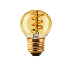 LEXMANA - Bombillo Vintage G45 Ambar Led 2w Espiral Tipo Edison