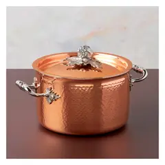 RUFFONI - Olla con tapa 28L18CM CobreInterior Acero Inox Opus Cupra