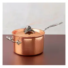 RUFFONI - Perol con tapa 38L20CM Cobre interior Acero Inox Opus Cupra