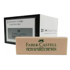 FABER-CASTELL - Borrador Miga de Pan TK-20M Faber Castell Caja x20 unidades