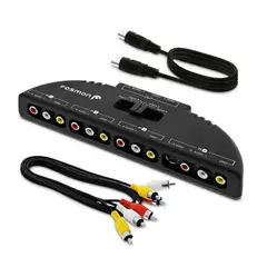 GENERICO - Splitter RCA de 4 Adaptador Av, RCA o SuperVideo para consolas Retro.