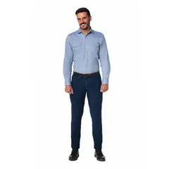 LEC LEE - Camisa Casual Hombre Azul XLNegro