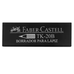 FABER CASTELL - Borrador Negro TK-20B Caja x20 unidades