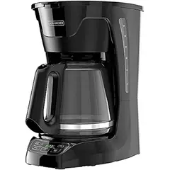 BLACK+DECKER - Cafetera programable de 12 tazas modelo DCM600B