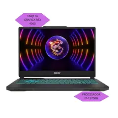 MSI - PORTATIL CYBORG 15 Core i7-13700H-T.Grafica GeForce RTX 4060 8GB-SSD 1Tera- Ram32Gb-15.6¨