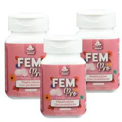 UNMERCO - Pack FemPro x3 Mujer – 450 Tabs para Flora Vaginal Equilibrada