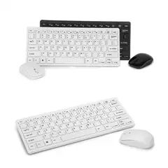 GENERICO - Mouse Teclado Inalámbrico Mini Combo Con Protector Silicona
