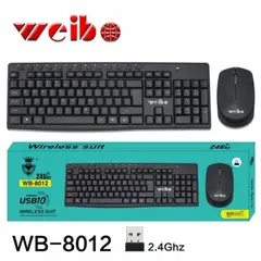 WEIBO - 8012 Combo: Teclado Inalámbrico Receptor Usb Y Laptop