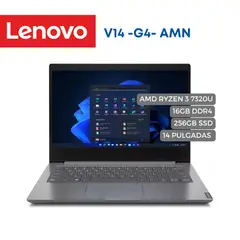 LENOVO - Portátil V14 AMD Ryzen 3 7320U, 16GB, 256GB SSD, 14"