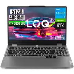 LENOVO - PORTATIL LOQ 15IAX9 INTEL CORE I5 12450HX SSD 512GB RAM 40GB RTX 3050 6GB