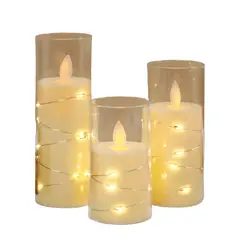 GENERAL - Velas LED Realistas con Control Remoto Set x3 Unidades