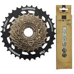 SHIMANO - Pacha Cadenilla Gw Bicicleta 7v 14-34 Tz500