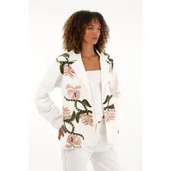 TENNIS - Chaqueta larga estampada para mujer