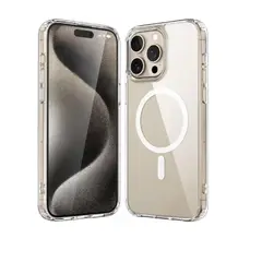 GENERICO - Forro Funda Protector Acrilico magnetico Para iphone 16 pro