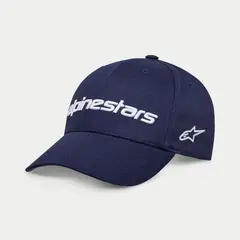 ALPINESTARS - GORRA LINEAR WORDMARK AZUL BLANCO AJUSTABLE