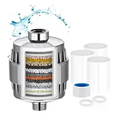 GENERICO - Filtro Purificador Para Ducha Con 15 Etapas De Filtro +1 Repuesto