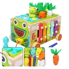 GENERICO - Carro Arrastre Juguete estimulacion Niños Didactico Madera