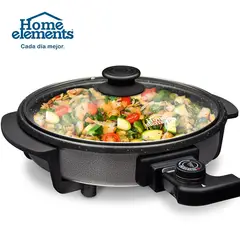 HOME ELEMENTS - Sartén Eléctrico Wok de 30 Cm HEPLYD-401