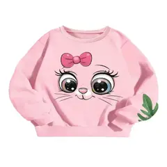 100 - Sueter Rosa con Cara de Gato