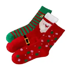 100 - Paquete 3 Pares de Medias Estilo Clasico Navidad