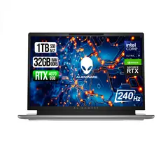 DELL - ALIENWARE INTEL CORE ULTRA 9-185H RTX 4070 8GB SSD 1TB RAM 32GB LED 14" QHD 240Hz