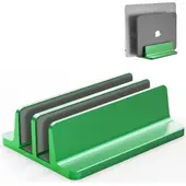 GENERICO - Base Soporte Vertical Doble Macbook Portátil Tablet Celular