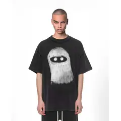 VANN - Camiseta Para Hombre En Algodón Ghost T-shirt Negro