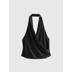 VANN - Blusa Para Mujer Luxur Halter Top Negro