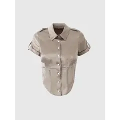 VANN - Camisa Para Mujer Brook Shirt Beige
