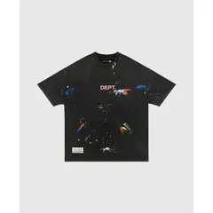 VANN - Camiseta para Hombre En Algodón Dept T-shirt Negro
