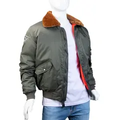 ALMA DE AVIADOR - Chaqueta Nylon M2 Huey Uh-1 Hombre Verde