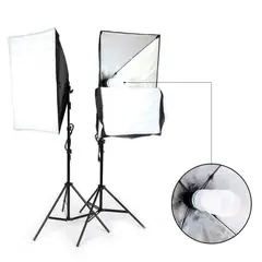SOFT - 2 Kit Iluminación Softbox + Socket X1+ Trípode 2x1 Promo