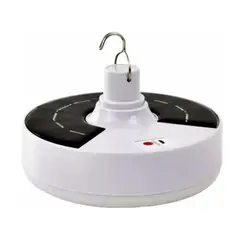 LEXMANA - BOMBILLO SOLAR RECARGABLE CON LINTERNA 3 NIVELES DE LUZ 100W LUZ FRIA