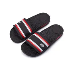 BEIRA RIO - SANDALIA PLANA NEGRO ROJO BR SPORT
