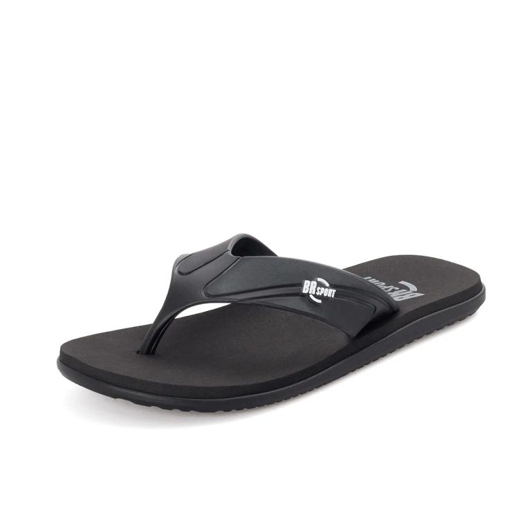 Imagen de SANDALIA PLANA NEGRO PRETO BR SPORT