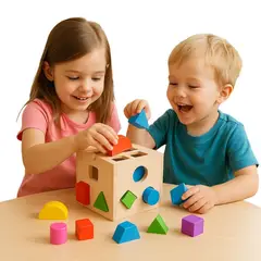 GENERICO - Juegos Didacticos Montessori Juguetes Para Encajar Cubo